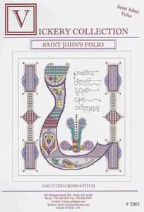 Celtic Saint John's Folio Counted Cross Stitch Pattern Vickery Designs #2061 - Imagen 1 de 1