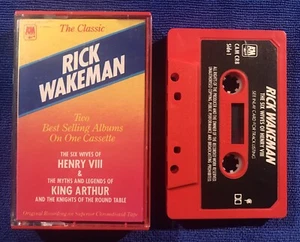RICK WAKEMAN - SIX WIVES OF KING HENRY VIII + KING ARTHUR - CASSETTE - EX - Picture 1 of 5