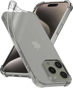 Case For iPhone 12 11 Pro Max Plus 8 7 XR XS MAX Clear Shockproof Cover Silicone - Foto 1 di 12