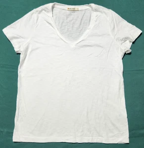 Damen MARINE LAYER Classic V-NECK T-Shirt weiß Tee Kurzarm Gr. S - Bild 1 von 5