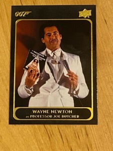 2021 Upper Deck James Bond Villains & Henchmen Wayne Newton Obsidian Card # 54