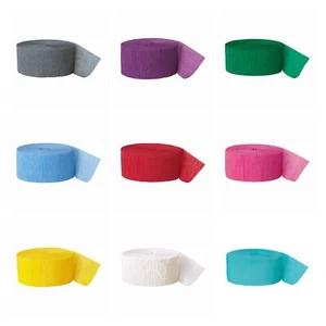 25m (81ft) Crepe Streamers -Party Decoration Arts Crafts Gift Wrapping Packaging - Picture 1 of 18