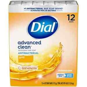 Dial Antibacterial Bar Soap, Gold, 4 oz, 12 Bars