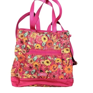 Sakroots Bag Artist Circle Pink Chelsea Convertible Tote Backpack Laptop Floral - Picture 1 of 12