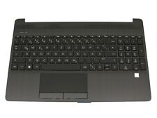 HP 15-dw0000 original Tastatur inkl. Topcase DE (deutsch) schwarz/schwarz (Finge