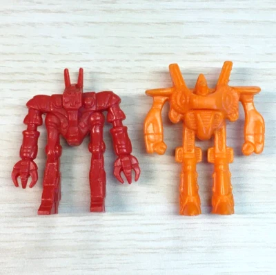 Vintage Larami Lot of 2 Orguss Robot Mech 3" PVC Figures Transformers Gundam - Image 1 of 2