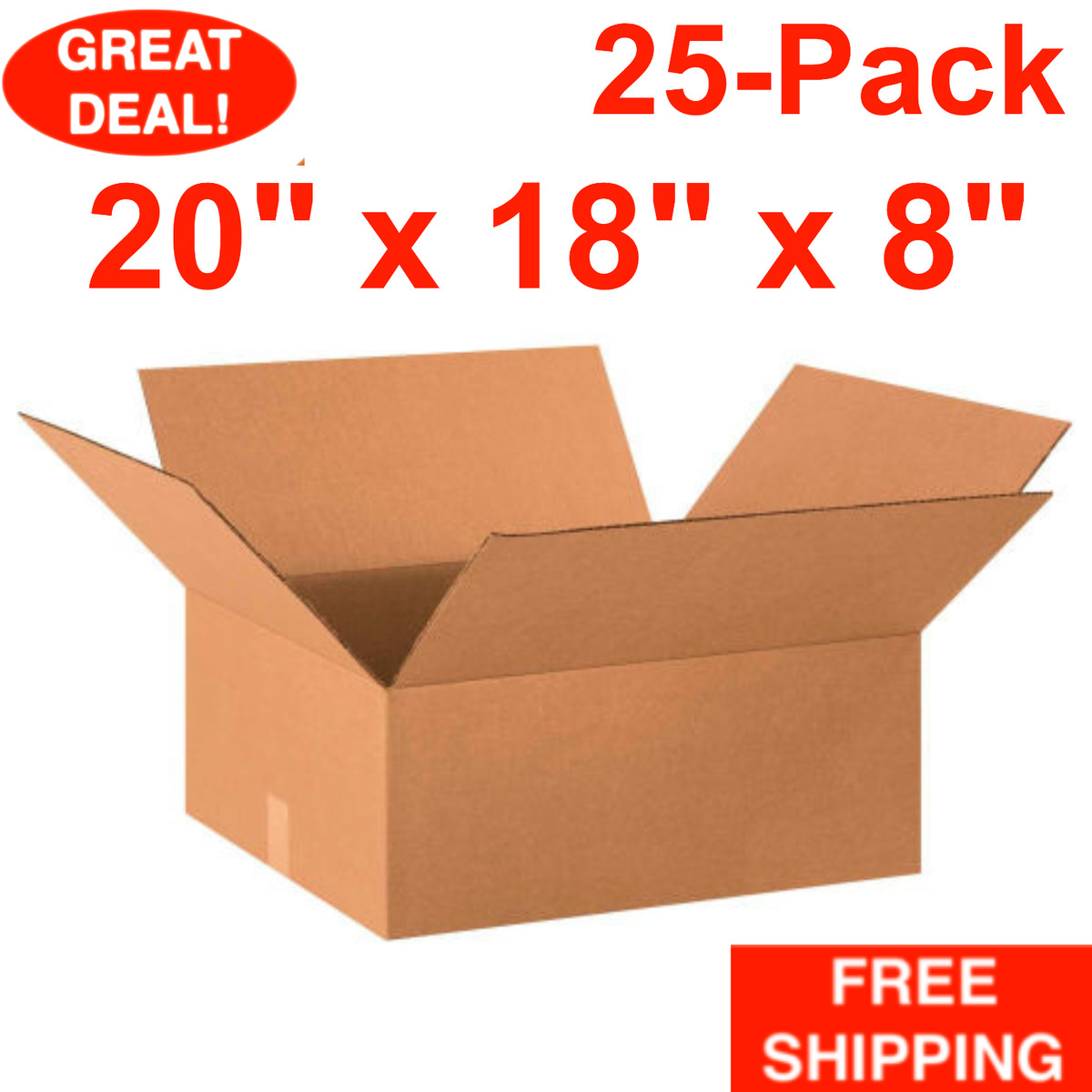 Aviditi 4866 Largo Caja De Cartón Corrugado, 121.9 Cm De Largo X 6" De
