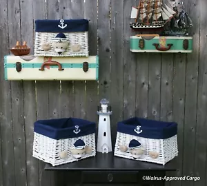 NAUTISCHER BÄR WEIDE AUFBEWAHRUNGSKÖRBE (3) - SAGEN SIE "AHOY!" ZU CHARMANTER ORGANISATION! - Bild 1 von 12