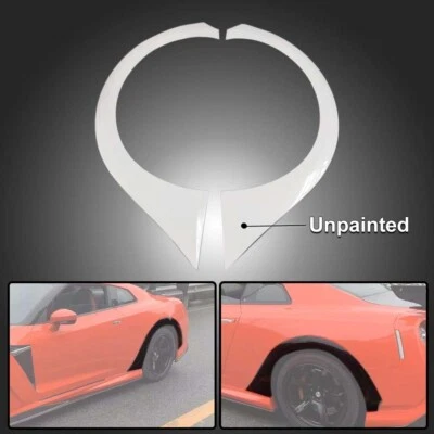 Kspeed FRP White Rear Wheel Eyebrow Fender Flare For 2008 Nissan GTR R35 2PCS - Image 1 of 4
