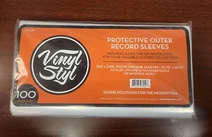 Disco de vinilo Vinyl Styl® 12 pulgadas funda exterior polietileno - 100 unidades (claro) [N - Imagen 1 de 1