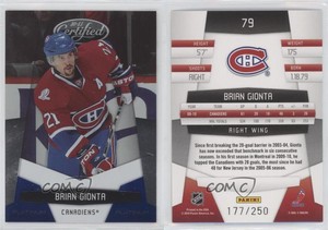 2010-11 Certified Platinum Blue /250 Brian Gionta #79