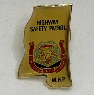 Mississippi Highway Patrol Police Department Law Enforcement Enamel Hat Pin - Image 1 of 4