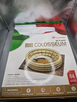 Kit Modellino Puzzle 3D 131 Pezzi - Puzzle Colosseo Romano - Immagine 1 di 4