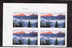 2009 98 Cent Grand Teton Plate Block, Scott #C147, postfrisch NH - Bild 1 von 1