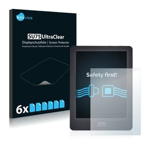 6x Savvies Screen Protector for Kobo Glo Protective Film Shield Clear Protection - Afbeelding 1 van 11