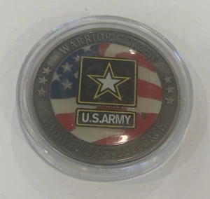 Army Challenge Coin Global War on Terrorism Warrior Citizen Award of Excellence - Picture 1 of 4