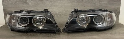 04-06 BMW E46 325CI 330CI Coupe Convertible Xenon HID AFS Headlight Pair Set - Image 1 of 4