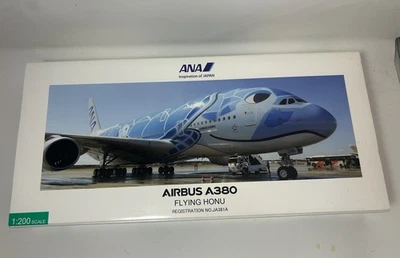 ANA Airbus A380 Flying Honu Blue 1:200 Official Precision Model NIB OOP RARE ⬇️ - Image 1 of 4