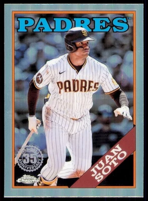 2023 Topps Chrome Update #88CU-3 Juan Soto 1988 Topps 35th Anniversary - JL - Image 1 of 2