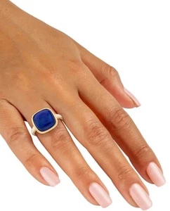 14k Gold Lapis Lazuli Ring Size 7 - Picture 1 of 6
