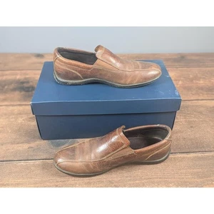Cole Haan Grand Crosscrt Hitop Loafer 9M Brown SlipOn Leather Rubber Sole Modern - Picture 1 of 13