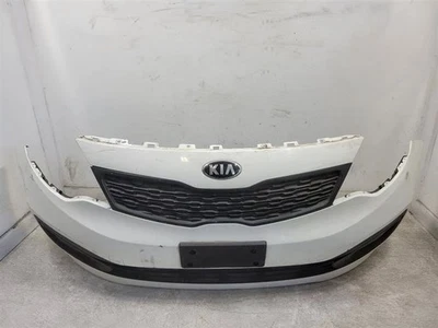 2012-2015 Kia Rio Sedan Front Bumper Cover w/ Grille - Clear White 86351-1W200 - Image 1 of 4