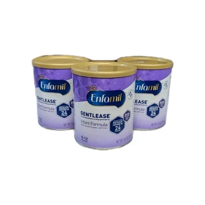 3 Pack Enfamil Gentlease Milk Based w/Iron Formula 12.4 oz Use Date June 1, 2026 - Image 1 of 4