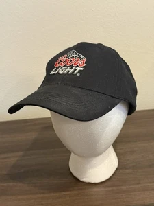 Coors Light Beer Baseball Hat Black Cap One Size Fits All - Picture 1 of 8