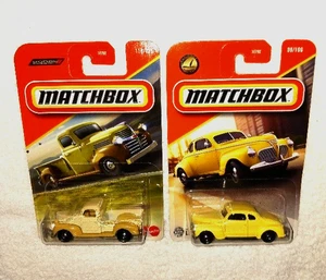 MATCHBOX CARS 1940 DODGE V-SERIES TRUCK & 1941 PLYMOUTH COUPE NEW 1/64 DIECAST - Picture 1 of 3