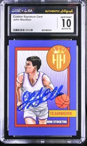 2021 IT John Stockton CGC 10 Auto 10 - Picture 1 of 2