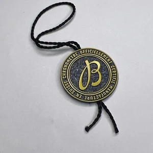 AUTHENTIC BREITLING BLUE AND YELLOW PLASTIC WATCH HANG TAG - Picture 1 of 3