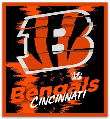 Cincinnati Bengals Logo & Word Type Art Design MAGNET Cover