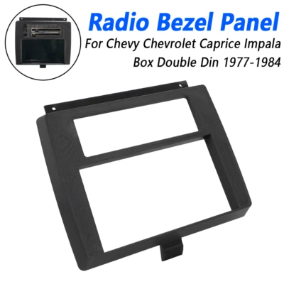 Radio Bezel Panel For 77-84 Chevrolet Caprice Impala Box Chevy Double Din Radio Foto 1 de 4