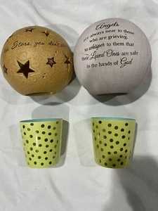 4 Candle Holders and Covers - Picture 1 of 4