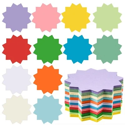 360 Pcs Starburst Cutouts Paper Starburst Die-Cuts Bulletin Board Decorations... - Image 1 of 4