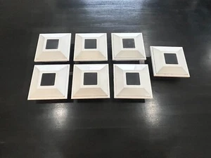 7 White Deckorators 4x4" Solar Versa Power, Deck Post Cap Lowes 82191 Used Works - Picture 1 of 7