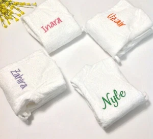 Kids Personalized Bathrobes, Personalized Childrens Bathrobes, Unisex Bathrobes - Picture 1 of 15