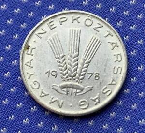 1978 Hungary 20 Filler Coin XF  Three wheat stalks      #X362