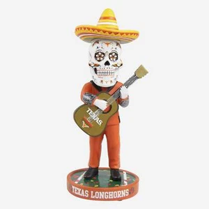 Texas Longhorns Day of the Dead Bobblehead NCAA - Picture 1 of 1