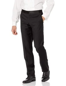 Adam Baker Men’s Slim & Classic Fit Tuxedo Pants for Men Formal Dress Pants - Picture 1 of 6