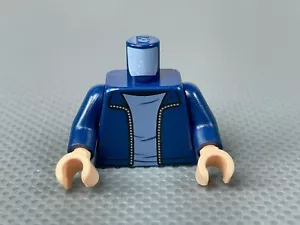 LEGO Minifigur Torso dunkelblau offene Jacke silberner Reißverschluss Harry Potter Torso - Bild 1 von 8