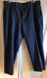 Haggar  mens denim jeans size 37x25 dress pants classic fit office wear dressy - Picture 1 of 6