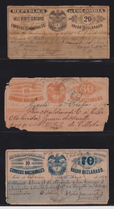 E1551: (6) 19th Colombia Registration Labels - Picture 1 of 2