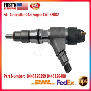 1PCS 0445120399 0445120400 Injector For Caterpillar C4.4 Engine CAT 320D2 - Picture 1 of 10