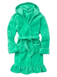 GAP GIRLS MINT GREEN PRO FLEECE RUFFLE ROBE ORG. $39.95 SIZE 4 BNWT - Picture 1 of 1