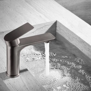 Grau Bad Waschtisch Wasserhahn Einhand Ein Loch RV Gewerbe WC Waschtisch - Bild 1 von 11