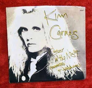 VINTAGE 80s KIM CARNES 45 rpm Vinyl Record Crazy in the Night - Picture 1 of 4