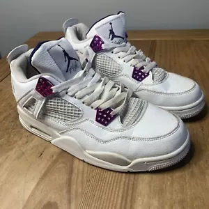 Jordan 4 ‘Metallic Purple’ Size Uk 8.5 (No Box) - Picture 1 of 7
