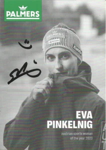 EVA PINKELNIG (AUT) - SKISPRINGEN; Olympiasieger, Weltmeister; Originalautogramm - Bild 1 von 1