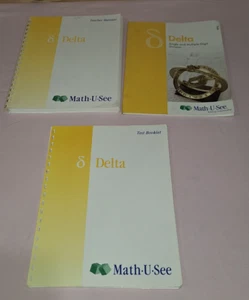 Math U See Delta Teacher Manual Test Booklet - Imagen 1 de 13